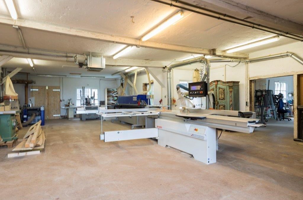 Werkstattbereich von Hundegger Carpenter